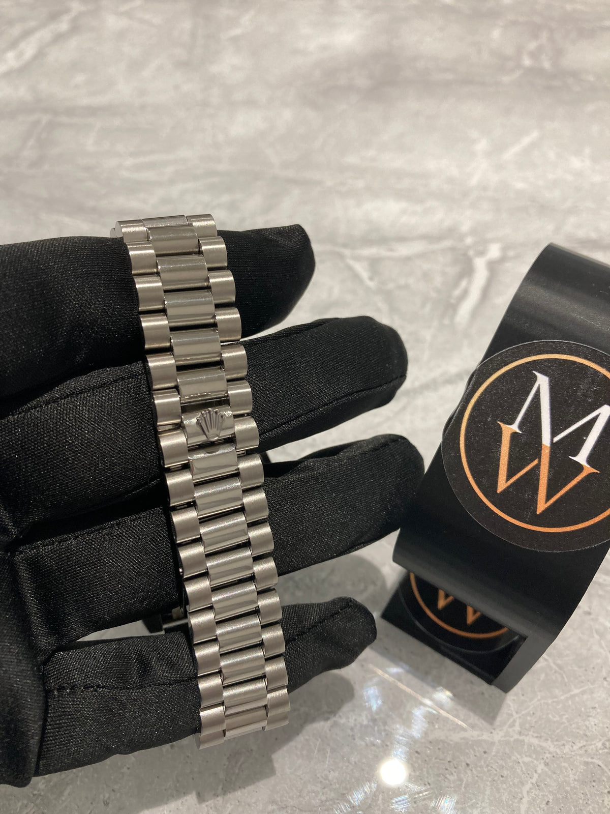 Rolex Day-Date, Automatic, Blue Dial, Fluted Bezel, Steel Case (40mm)