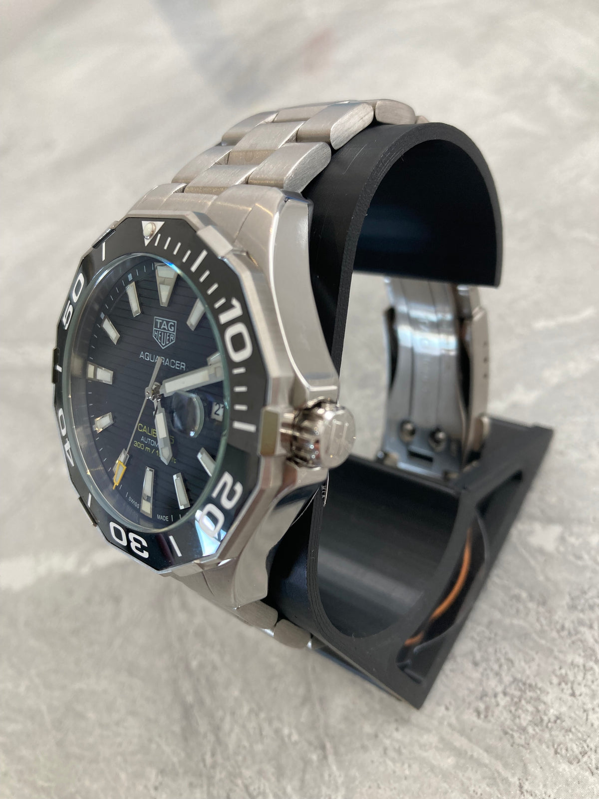 TAG Heuer Aquaracer, Automatic, Black Dial, Steel Bezel, Steel Case (43mm)