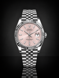 Rolex Datejust, Automatic, Pink Dial, Fluted Bezel, Steel Case (31mm)