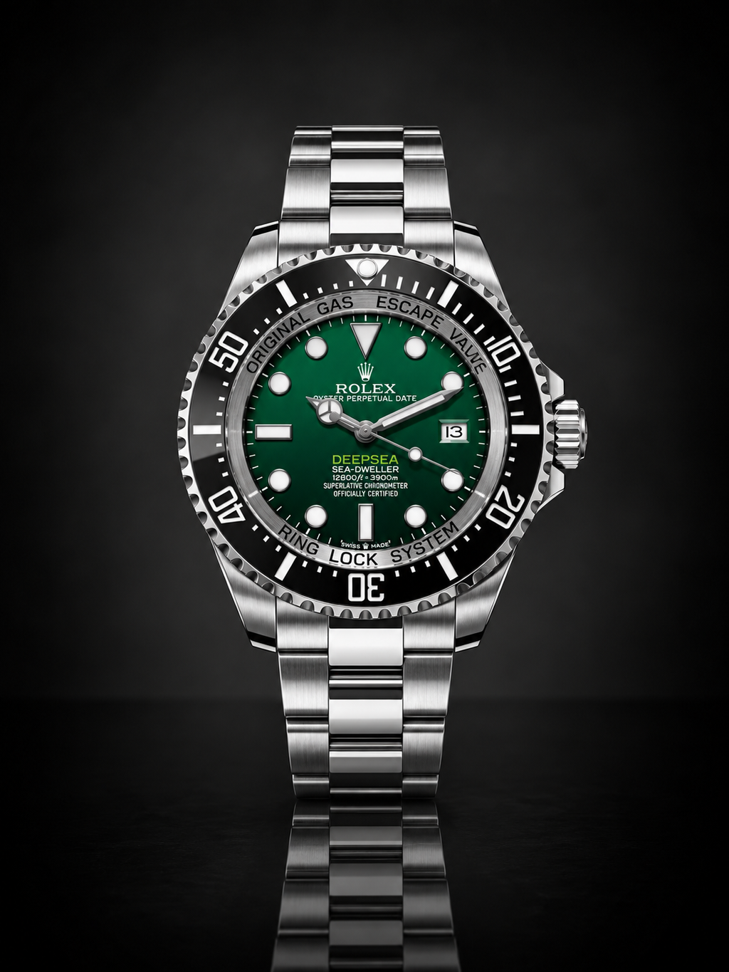 Rolex Deepsea Sea-Dweller, Automatic, Green Dial, Ceramic Bezel, Steel Case (44mm)