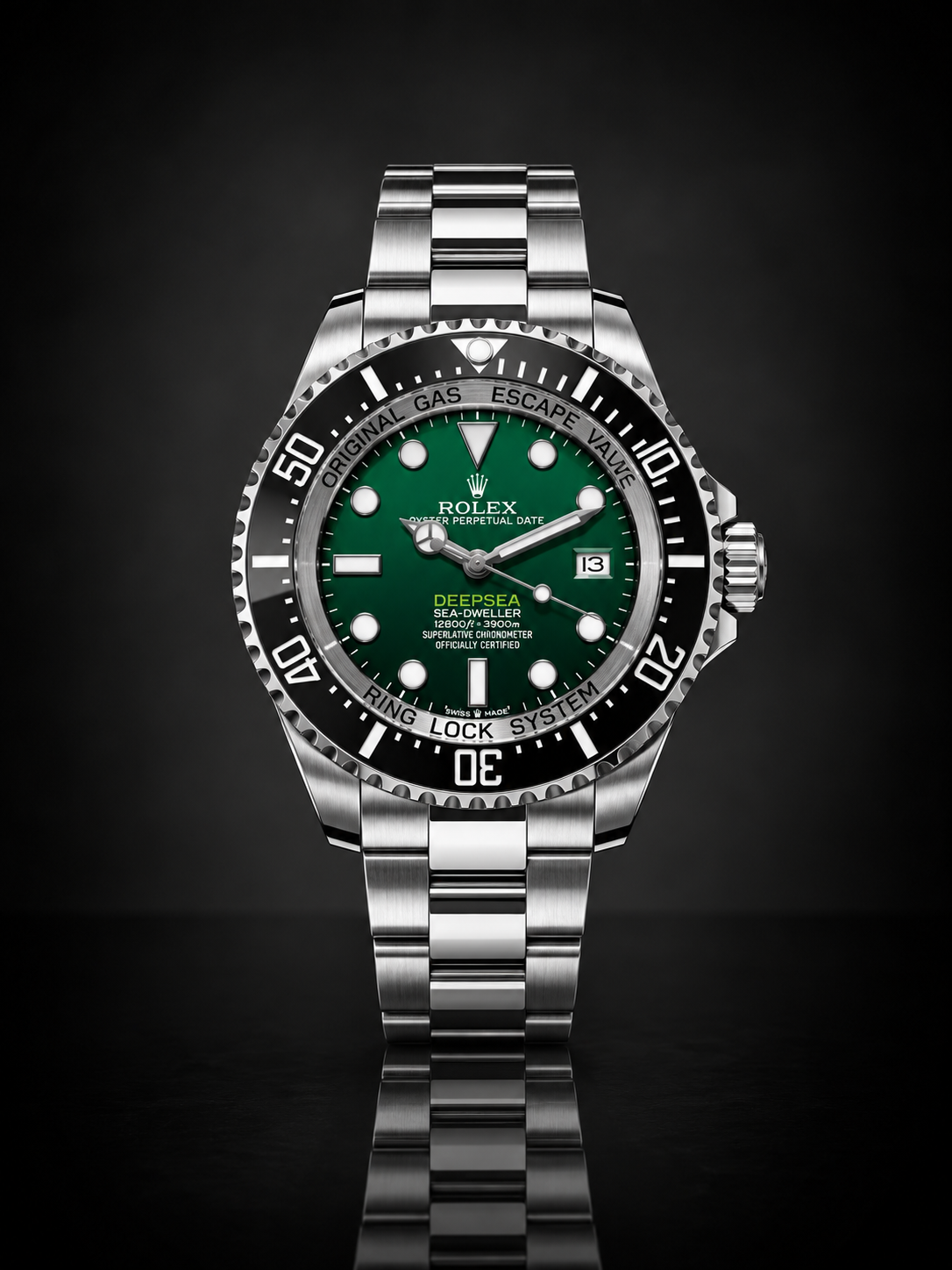 Rolex Deepsea Sea-Dweller, Automatic, Green Dial, Ceramic Bezel, Steel Case (44mm)