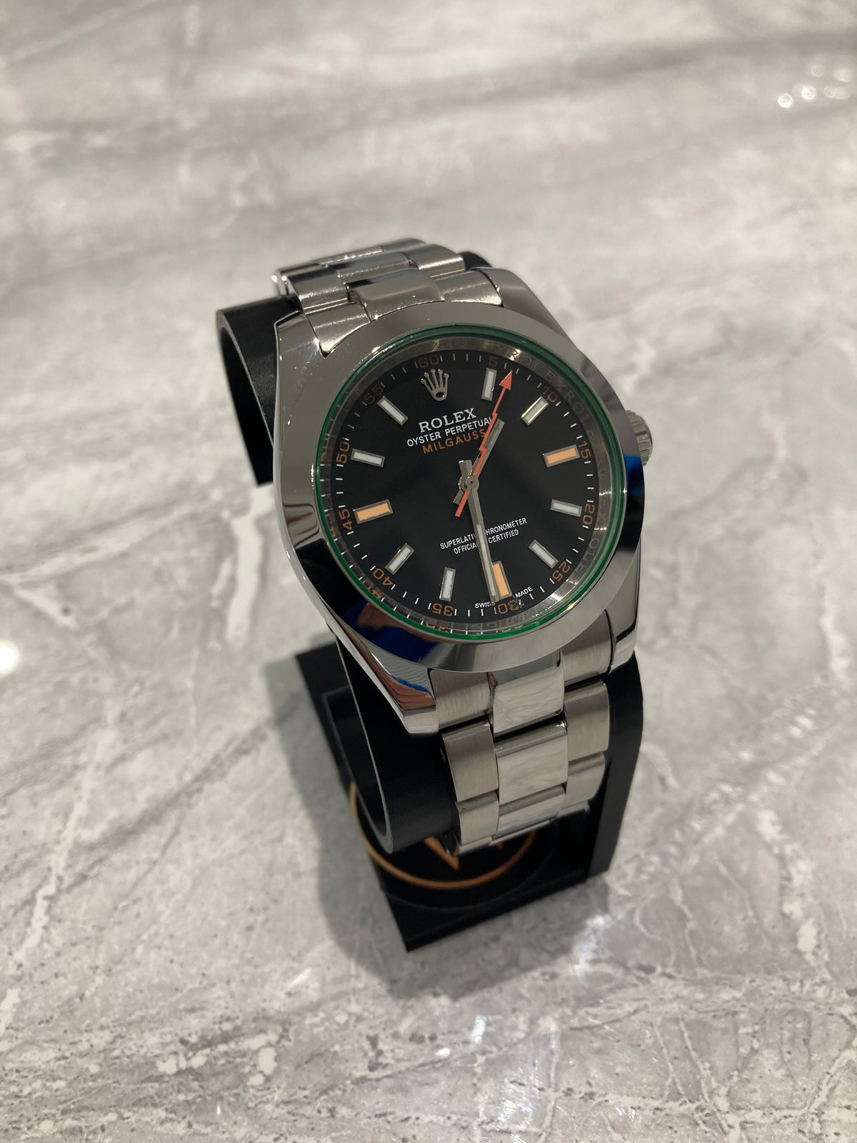 Rolex Milgauss, Automatic, Black Dial, Smooth Bezel, Steel Case (41mm)