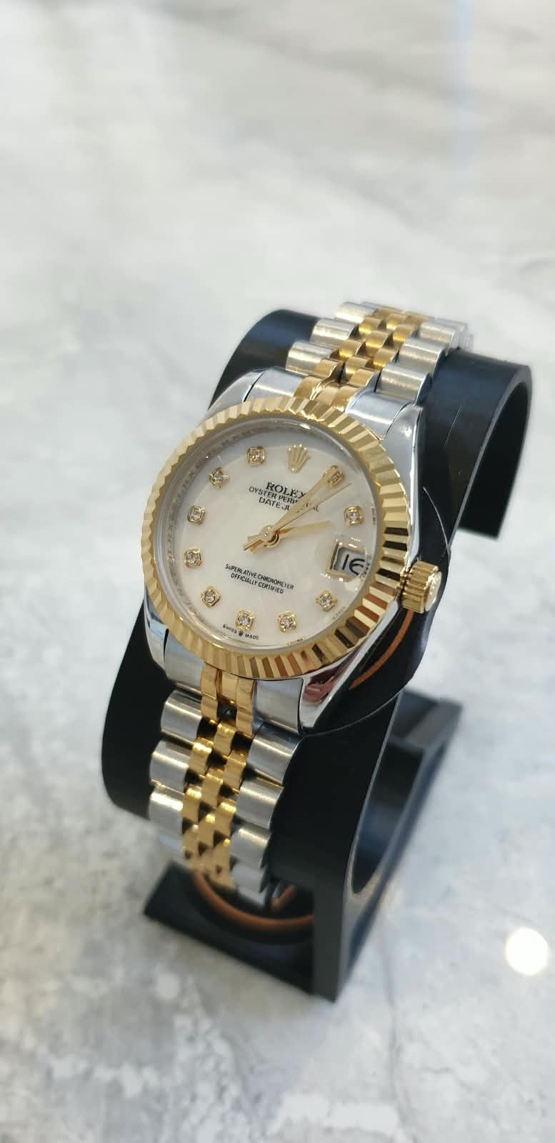 Rolex Datejust, Automatic, White Dial, Fluted Bezel, Steel Case (31mm)
