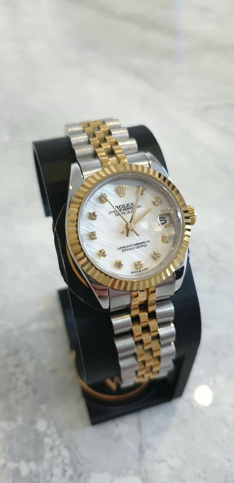 Rolex Datejust, Automatic, White Dial, Fluted Bezel, Steel Case (31mm)