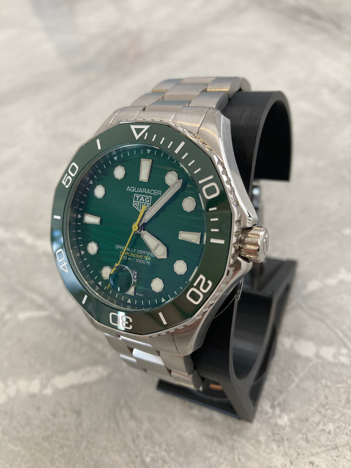 TAG Heuer Aquaracer, Automatic, Green Dial, Green Bezel, Steel Case (43mm)