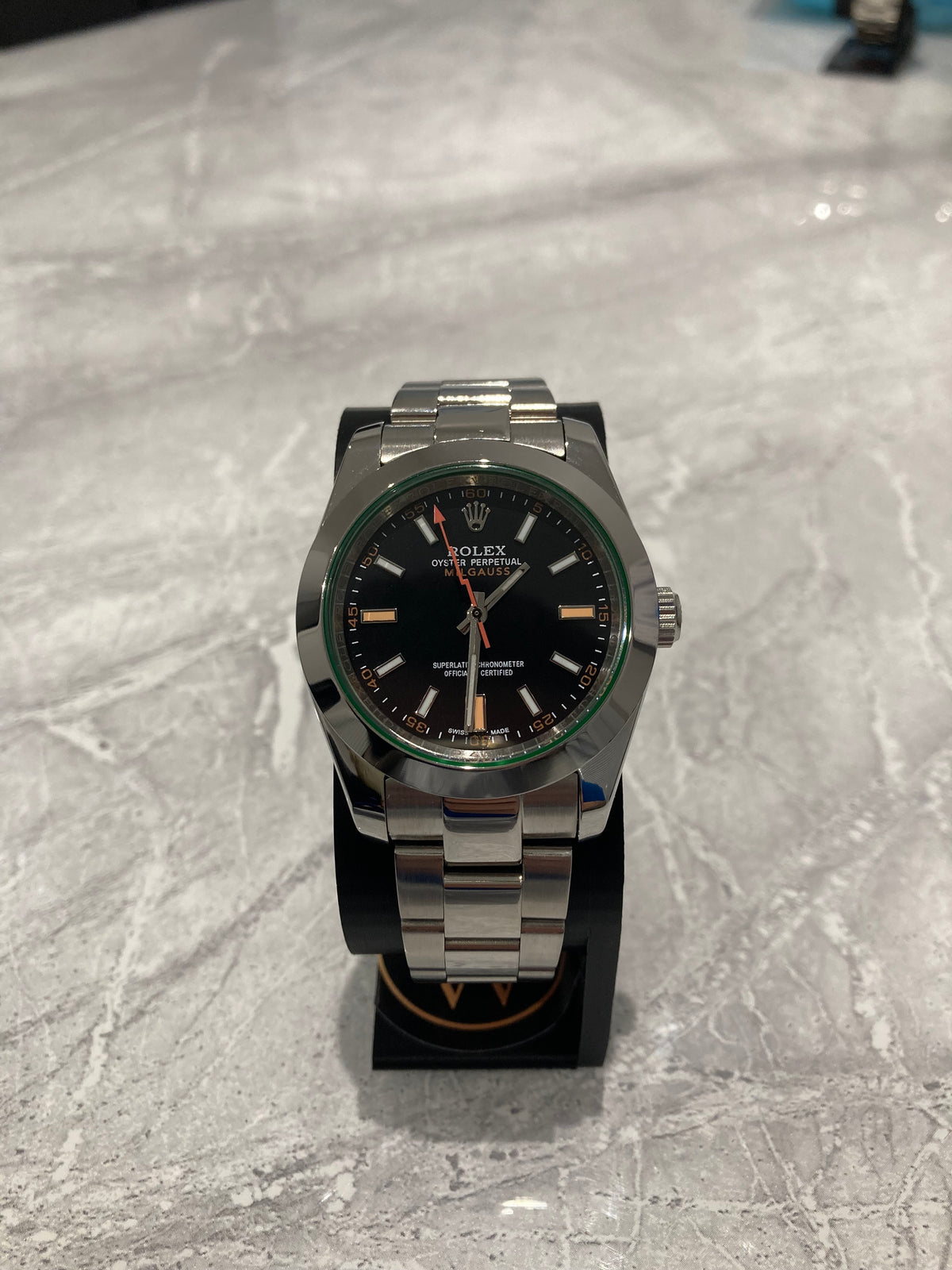 Rolex Milgauss, Automatic, Black Dial, Smooth Bezel, Steel Case (41mm)