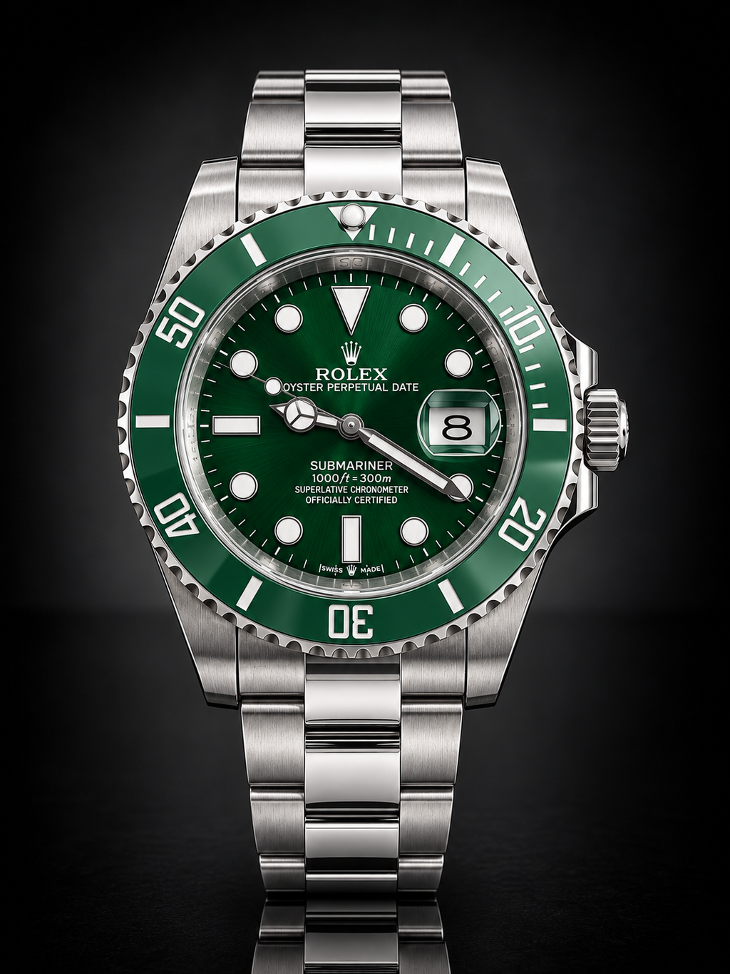 Rolex Submariner, Automatic, Green Dial, Ceramic Bezel, Steel Case (41mm)