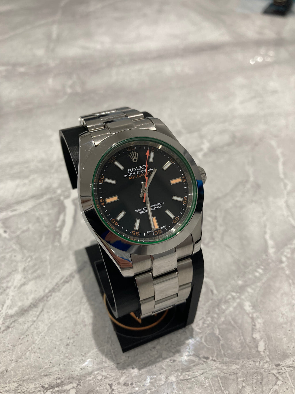 Rolex Milgauss, Automatic, Black Dial, Smooth Bezel, Steel Case (41mm)