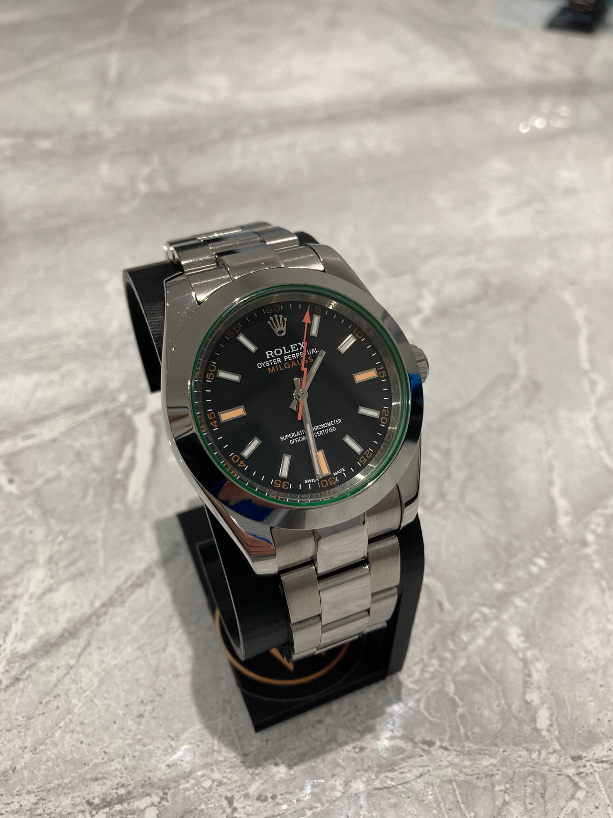 Rolex Milgauss, Automatic, Black Dial, Smooth Bezel, Steel Case (41mm)