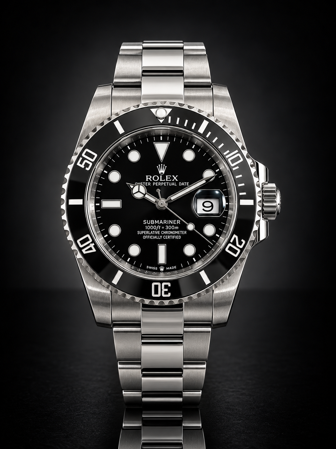 Rolex Submariner, Automatic, Black Dial, Ceramic Bezel, Steel Case (41mm)