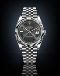 Rolex “Wimbledon” Datejust, Automatic, Grey Dial, Fluted Bezel, Steel Case (41mm)