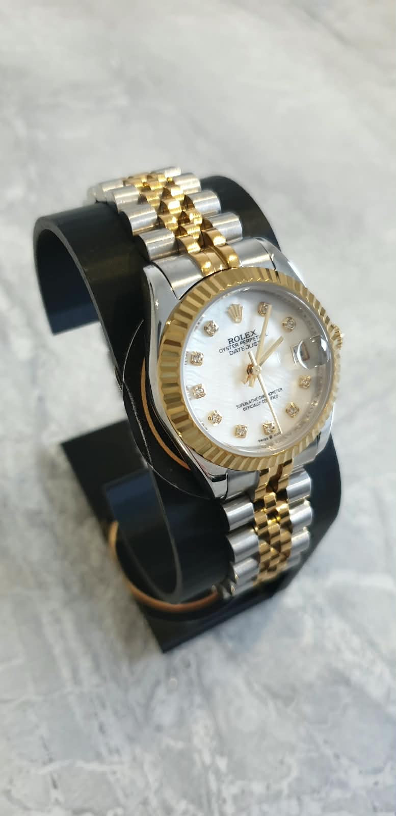 Rolex Datejust, Automatic, White Dial, Fluted Bezel, Steel Case (31mm)