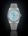Rolex Land-Dweller, Automatic, Ice Blue Dial, Fluted Bezel, Stainless Steel Case and Bracelet (40mm)