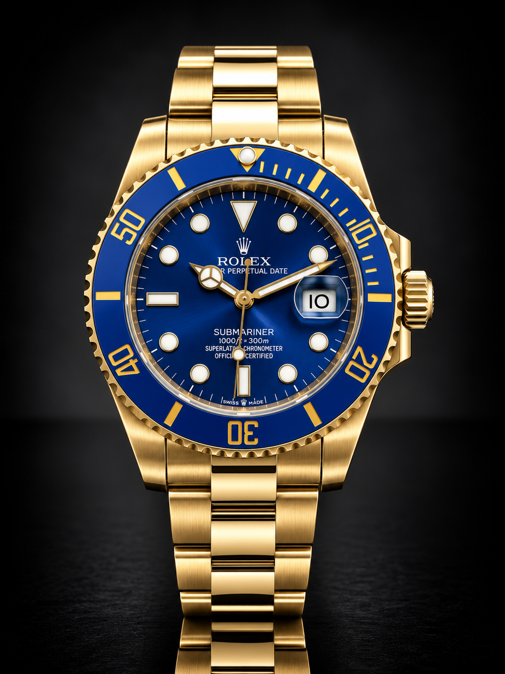 Rolex Submariner, Automatic, Blue Dial, Ceramic Bezel, Steel Case (41mm)