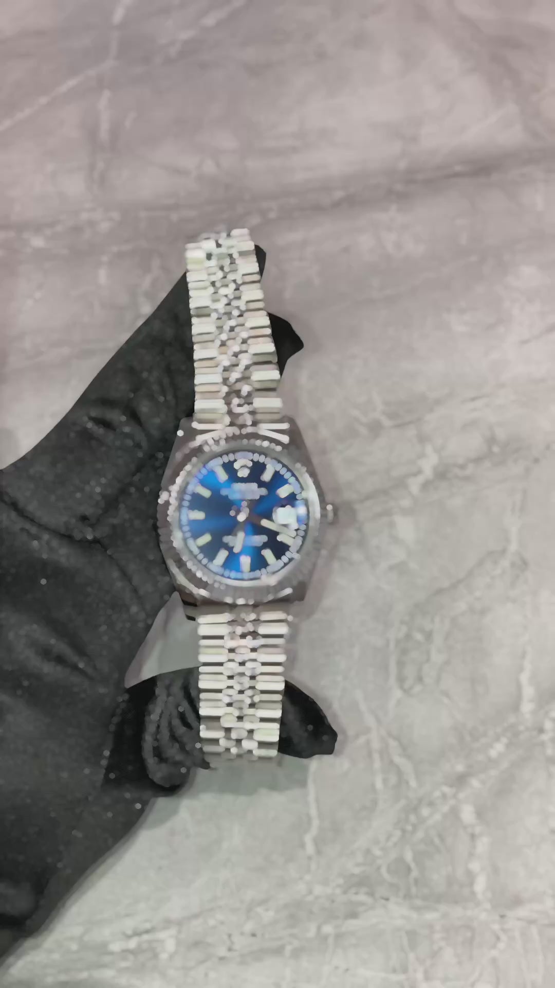 Rolex Datejust, Automatic, Blue Dial, Fluted Bezel, Steel Case (41mm)